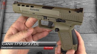 Canik TP9 SFx FDE Tabletop Review and Field Strip [upl. by Hillari]