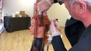 Hair Color Brian Grieve Demos Antique Pink Color Technique [upl. by Halludba470]