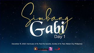 Sambuhay TV Mass  December 15 2022  Simbang Gabi First Night [upl. by Dnalevets]