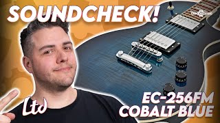 SOUNDCHECK ESP LTD EC256FM Cobalt Blue  Gear4music Guitars [upl. by Bekki]