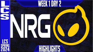 NRG vs DIG Highlights  LCS Spring 2024 Week 1 Day 2  NRG Esports vs Dignitas [upl. by Eidac]