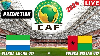 Sierra Leone vs Guinea Bissau CAF U17 Africa Nations Cup 2024 Qualifiers Match Preview Prediction [upl. by Ecnerwaled]