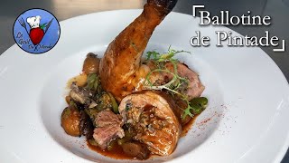 Ballotine de Pintade  Poêlée forestière et jus corsé [upl. by Gayel966]