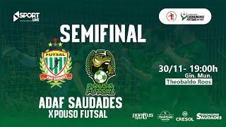 SEMIFINAL SÉRIE PRATA A ADAF Saudades esta a 1 passo de mais uma final [upl. by Margaretha]