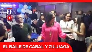 El baile de María Fernanda Cabal y Óscar Iván Zuluaga  El Espectador [upl. by Culliton179]