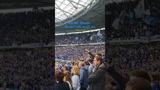 Schalke auswärts in Hannover 🗣 schalke schalke04 fanchant ultras hannover96 2liga [upl. by Eseilanna]