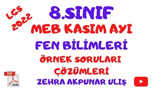 20222023 MEB KASIM AYI ÖRNEK SORU ÇÖZÜMLERİ [upl. by Jenkins]