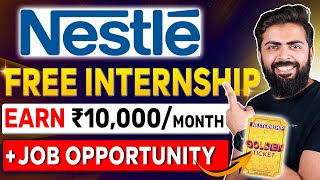 NESTLE Internship 2024  Free Internships for College Students  Nesternship By Nestle [upl. by Oniliuqnart]