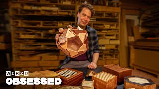 How This Guy Makes the Worlds Best Puzzle Boxes  Obsessed  WIRED [upl. by Thornie]