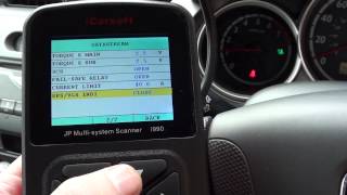 Honda Live Data Stream Using i990 iCarsoft Multi System Scan Tool [upl. by Hawker838]