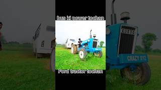 Bus power😳 experiment tractor tochan new song viral short subscribe [upl. by Nnylaehs]