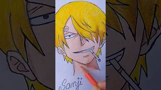 Sanji anime drawing onepiece nami anime namiedits namionepiece art drawing shorts sanji [upl. by Esorbma931]