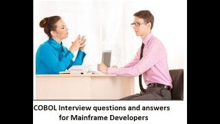 COBOL Interview questions and answers for Mainframe Developers [upl. by Daitzman]