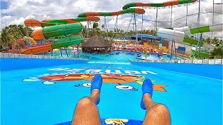 Super Fun Raft Slide at Veneza Water Park [upl. by Bate]