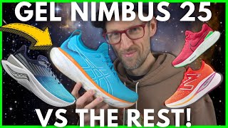 ASICS GEL NIMBUS 25 VS THE REST  NIKE INVINCIBLE RUN FK 2 ENDORPHIN SHIFT 3 amp SC TRAINER  EDDBUD [upl. by Ainet]