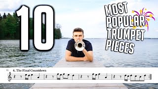 TOP 10 MOST POPULAR TRUMPET SONGS with Sheet Music  Notes [upl. by Phaih]