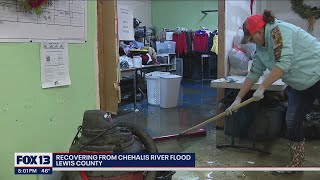 People recovering from Chehalis River flooding  FOX 13 Seattle [upl. by Brantley]