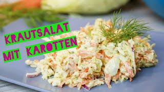 Saftiger Krautsalat aus Spitzkohl und Karotten [upl. by Anirbed489]