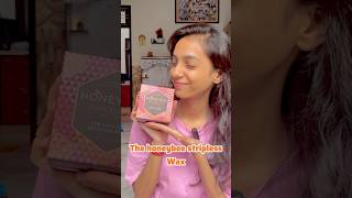 Honey Bee 🐝 stripless wax Comment for link 🔗 waxingathome salonathome diwali [upl. by Emmie]