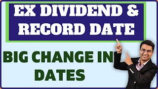 Settlement cycle record date  Record date changes  Ex dividend date changes [upl. by Shaeffer]