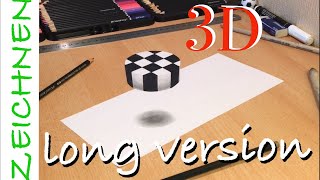 3D Illusion Zeichnen lernen für Anfänger  How to Draw 3D [upl. by Williams]