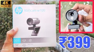 HP w100 480P 30 FPS Webcam with Builtin Mic Plug and Play Unboxing Honest Review  How Is Quality [upl. by Sheaff]