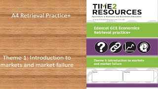 Edexcel GCE Economics Theme 1 Retrieval Practice Workbook Product video [upl. by Victoria]