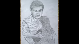 Pencil sketch Methagu Velupillai Prabhakaran [upl. by Ataliah]