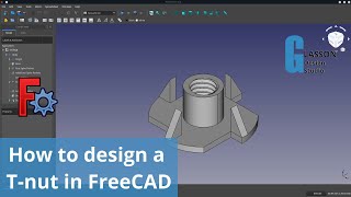 How to model a Tnut in FreeCAD [upl. by Deevan]