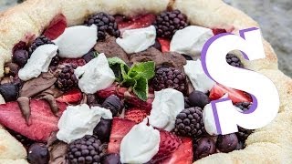 Chocolate Pizza Recipe  Sorted Food [upl. by Acinorav]