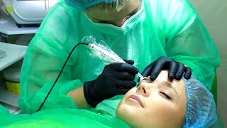 Permanent MakeUp Berlin Puderbrows  Augenbrauen mit Schattierung  Pixeltechnik  powdered brows [upl. by Elephus]