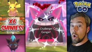 Shiny Gigantamax Gengar Caught Saaree Pikachu More Halloween Shinies Pokémon GO [upl. by Marvin953]