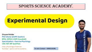 Experimental Research Design Part2  Research Methodology  UGC NET Paper1  Physical Education [upl. by Sherj]