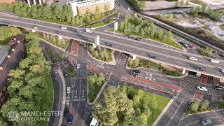 Princes Road and Medlock Street Roundabout Improvement Works Animation [upl. by Teddy118]