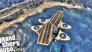 Marvel SHIELD Helicarrier  GTA 5 PC MOD Flyable Helicarrier [upl. by Inatirb916]