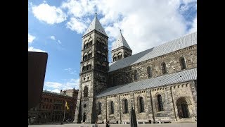 Alla fyra klockorna i Lunds domkyrka simulerat bildspel 10 versioner [upl. by Asusej461]