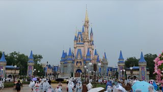 Magic Kingdom Summer Day 2024 Sights amp Sounds w Rain in 4K  Walt Disney World Orlando Florida [upl. by Notlih123]