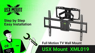 XML019 USX Mount  Full Motion TV Mount  Installation Video [upl. by Isborne]