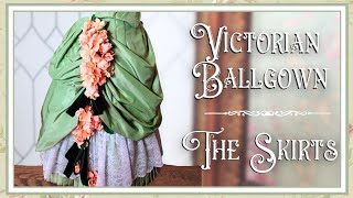 Making a Victorian Ballgown The Skirts  HalfScale 1884 Sage Ballgown CC [upl. by Alhan]