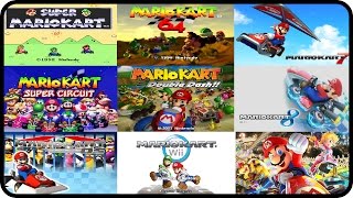 Mario Kart  All Courses from every Mario Kart Multiplayer [upl. by Anaicilef]