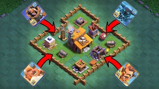 Builder Hall 3 vs All Max Troops  Clash of Clans [upl. by Meredith]