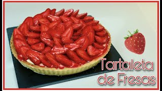 TARTA DE CREMA PASTELERA Y FRESAS GEL DE BRILLO CASERO [upl. by Irma725]