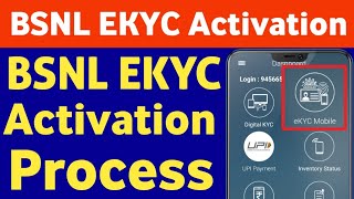 Bsnl Ekyc Activation New Process 2022  Bsnl Sim Chalu kaise kare  Bsnl Ekyc Mobile Activation 2022 [upl. by Bixler]