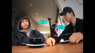 MinjoonNammin Not Being Obvious In Public Challenge Failed Part 3 Minjoon Moments Minimoni BTS [upl. by Neerol]