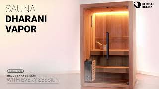 DHARANI STEAM Indoor Sauna for 2 people I Electric cooker I Thermotreated wood I 3600w [upl. by Kciremed]