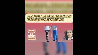 Post Surgical Rehab after MENISCAL TEAR Repair Surgery meniscus rehab recovery kneepain [upl. by Sezen]