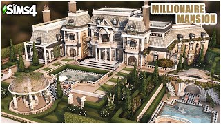 Sims 4 MILLIONAIRE Palace 💸 No CC  Sims 4 Speed Build  Kate Emerald [upl. by Euqirdor]