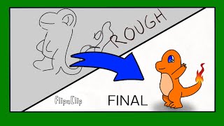 Charmander VS Squirtle animation process [upl. by Liuka]