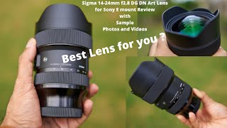 Sigma 1424mm f28 DG DN Art Lens for Sony E mount Review with Sample Photos and Videos [upl. by Llednohs346]