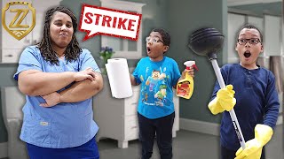 Mom Goes On STRIKE When Tired of Cleaning Up Behind Family GOES WRONG [upl. by Lesna]